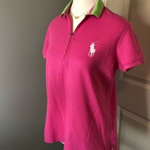 Ralph Lauren Golf Short Sleeve Golf Polo. Pink. Medium